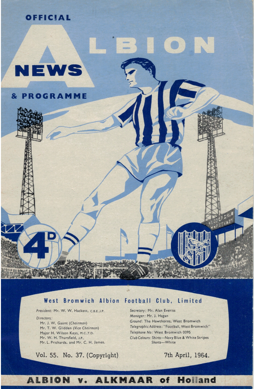 AZ Programma 7-apr-1964 WBA uit